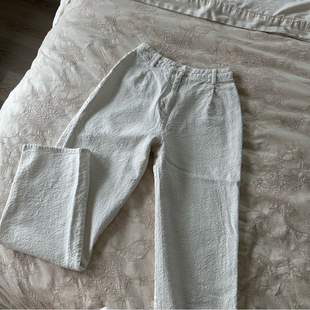 Brandy Melville Thick Linen HighWaisted Pants